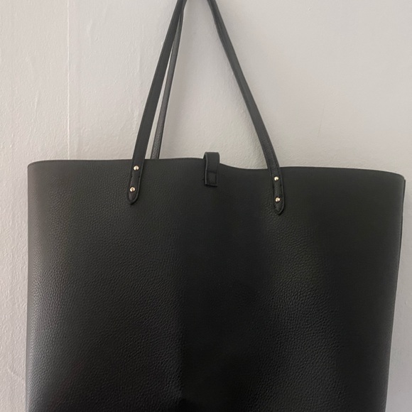 Victoria's Secret Black Tote Classic Structured Design - Picture 3 of 5